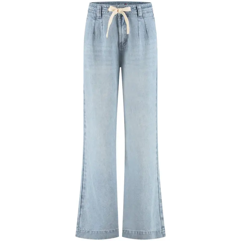 Mid Blue Denim wide leg jeans Sarah