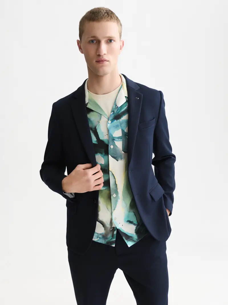 Miles Tailored Jersey Regular-Fit Blazer