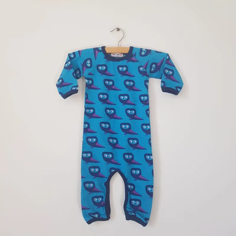 Mini Cirkus - Jumpsuit Owl Blue Pak Uilen Blauw