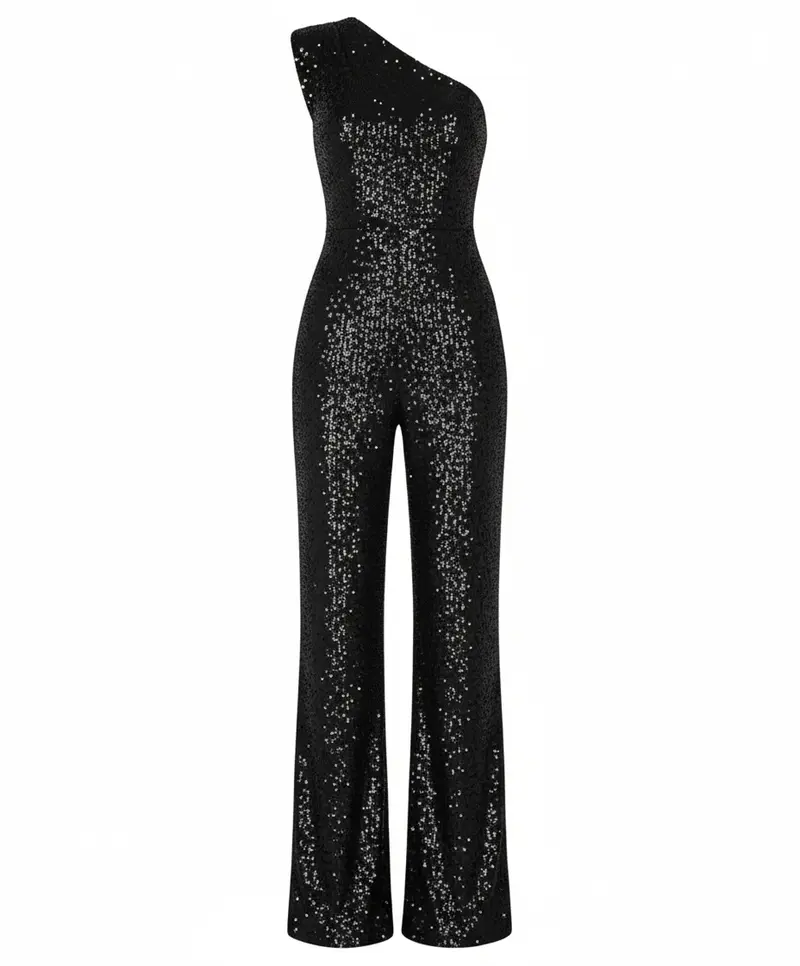 Moderner Pailletten Jumpsuit Damen Avellé