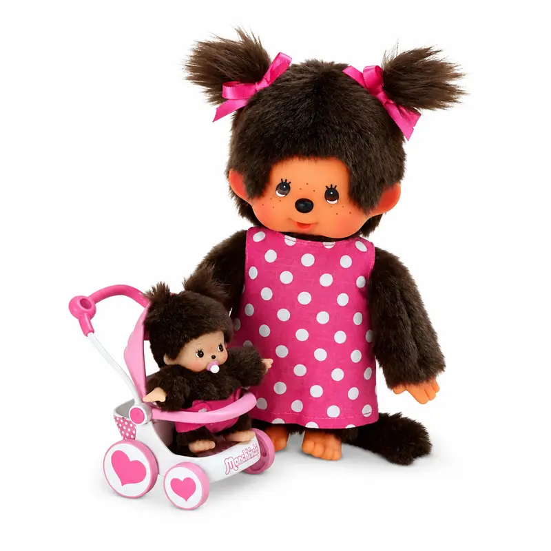 Monchhichi Mothercare with Stroller