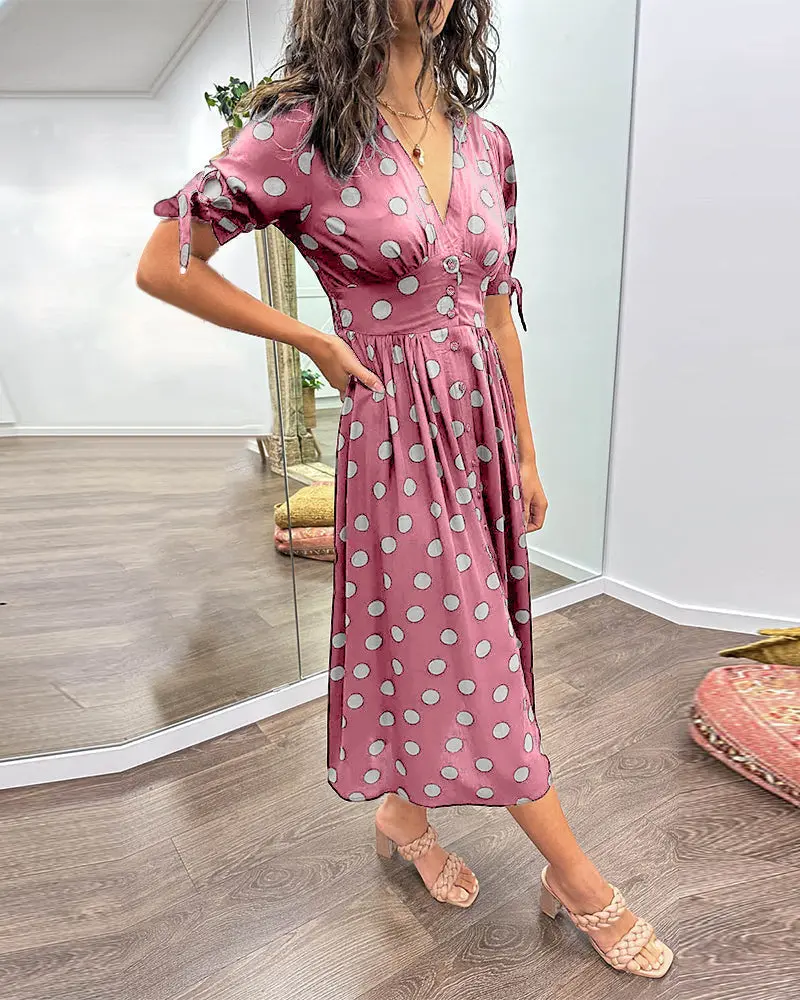 Monique | Elegantes Polka-Dots Kleid
