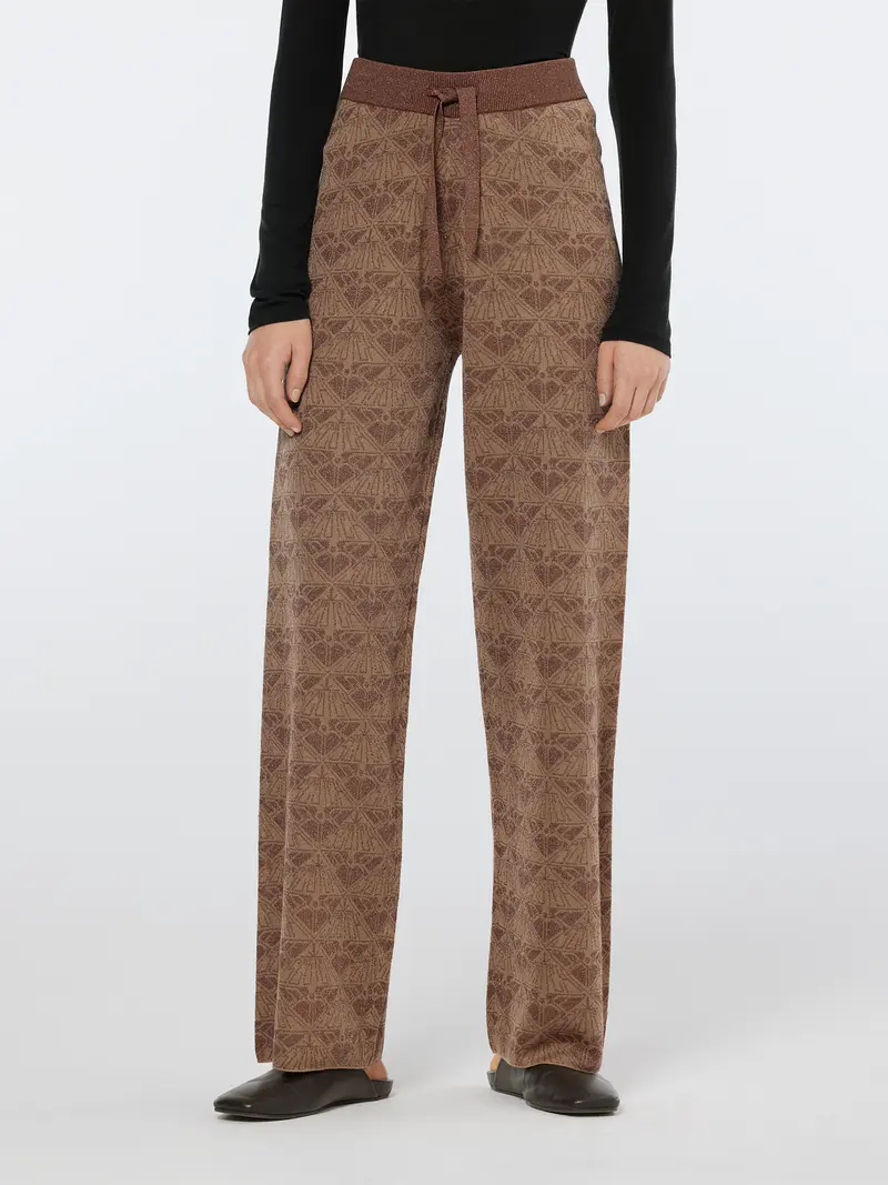 Monogram Jacquard Knit Trousers