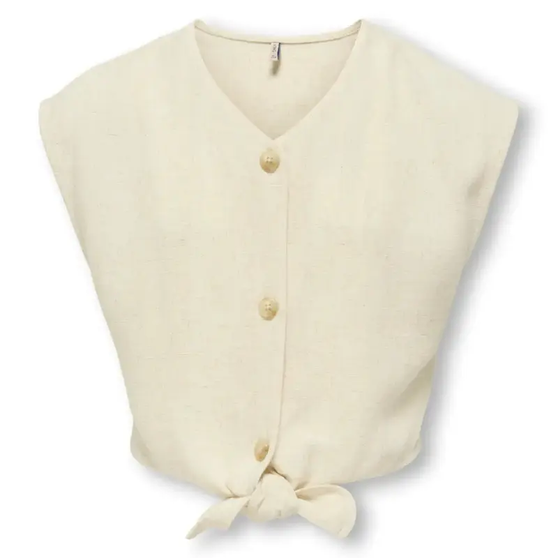 Moonbeam knot linnen shirt Siesta