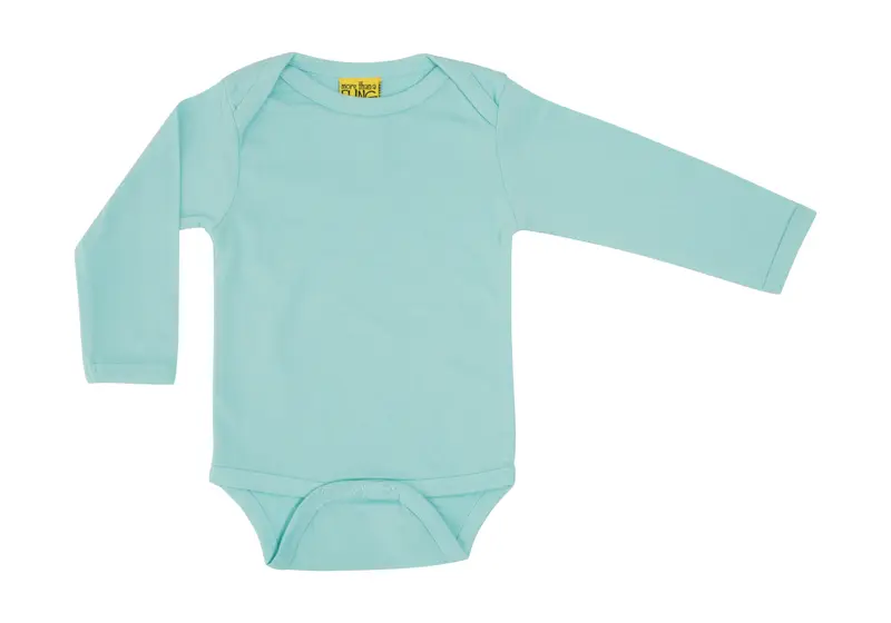 More Than A Fling Body Eggshell Blue - Romper Lange Mouw Eischil Blauw