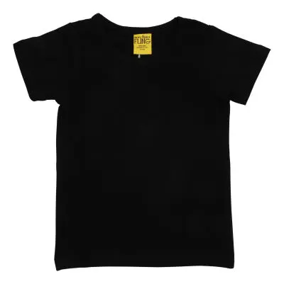 More Than A Fling - T Shirt Solid Black Zwart (SU25)