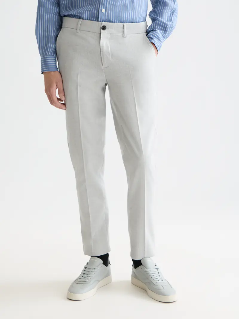Mott Structured Weave Tailored Chino