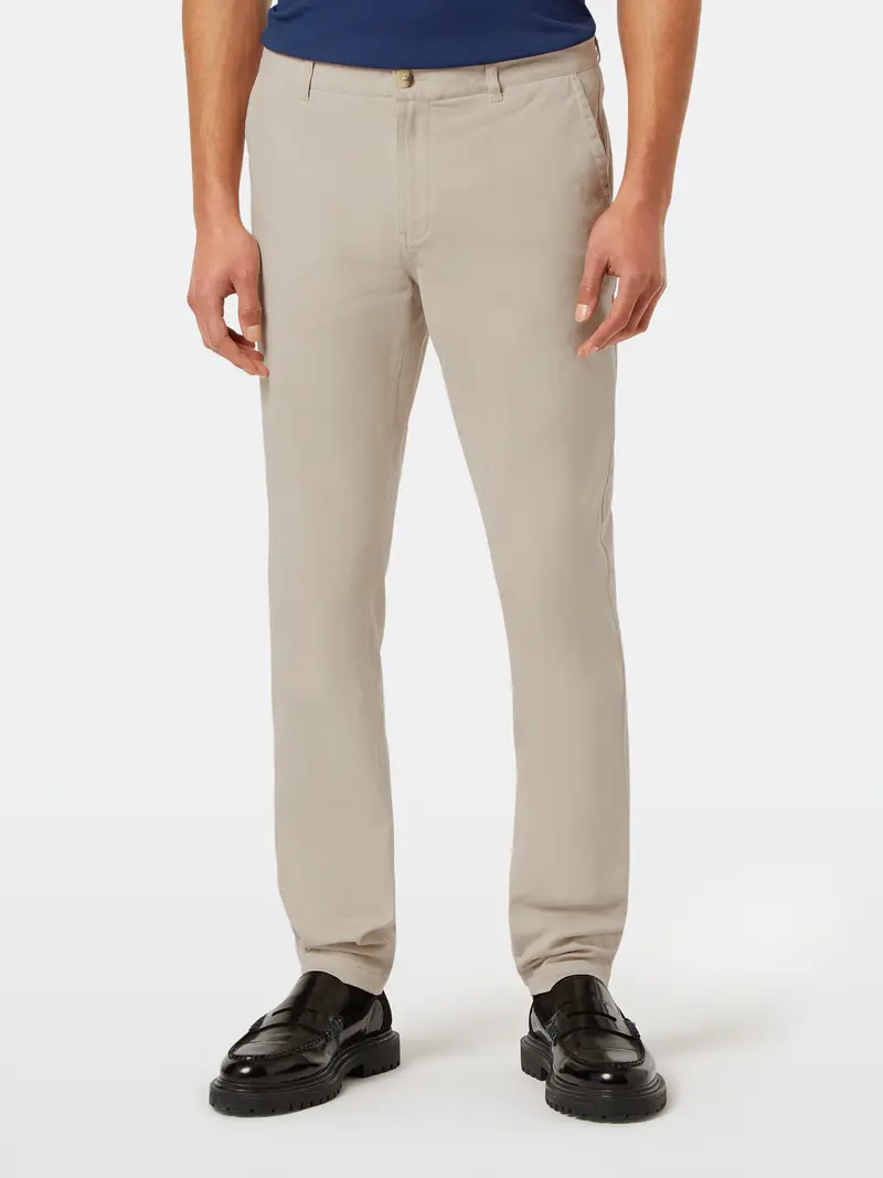 Mott Washed Cotton-Blend Twill Chino