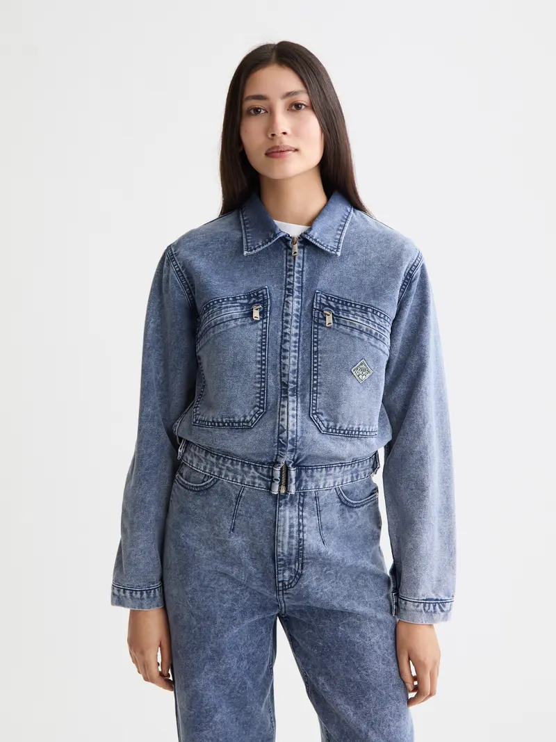 Mountain Dyed Denim Canvas Workwear Jacket