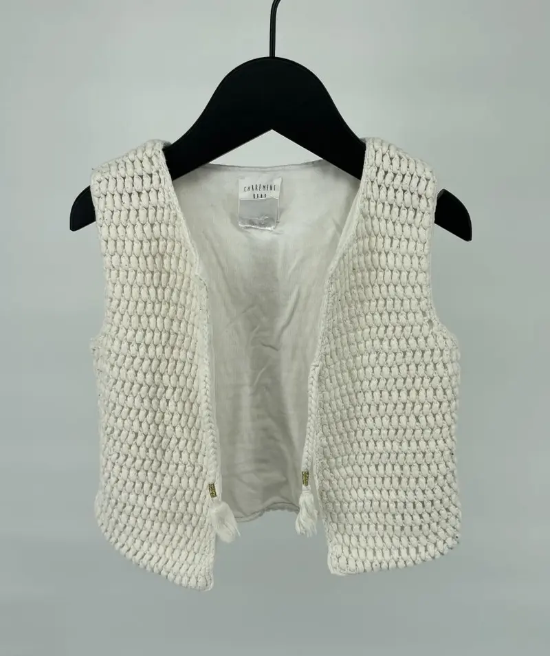 Mouwloos Vestje Beige Maat 74
