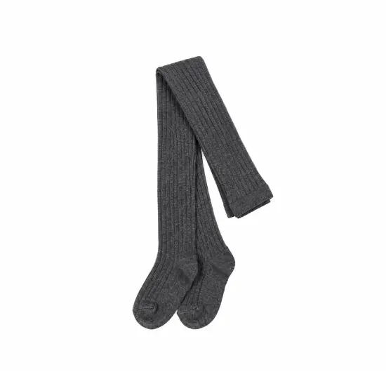 MP Denmark Cotton Rib Tights Dark Grey