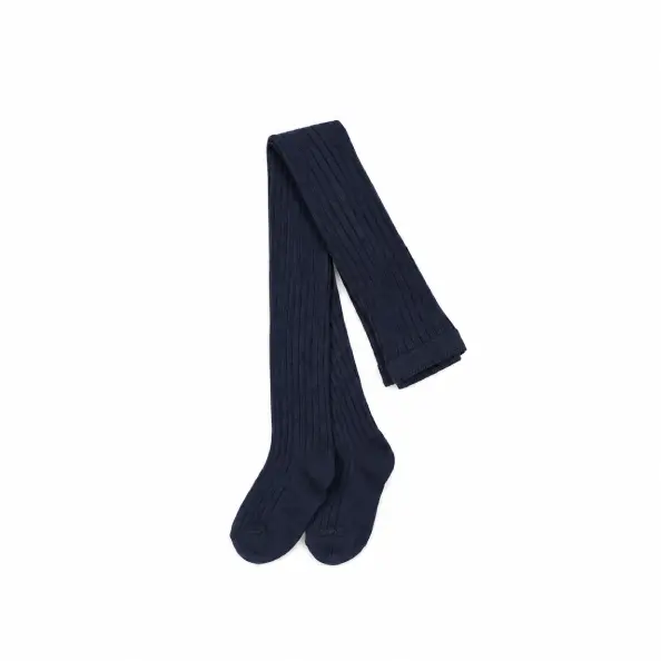 MP Denmark Cotton Rib Tights Navy