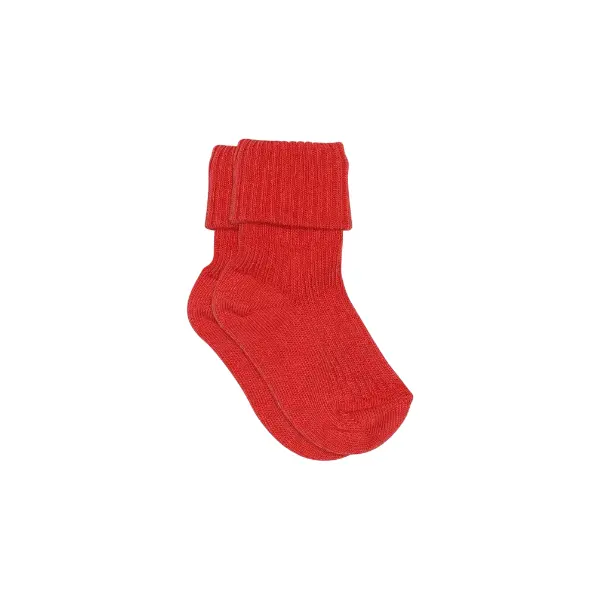 MP Denmark Wool Baby Rib Socks Tomato
