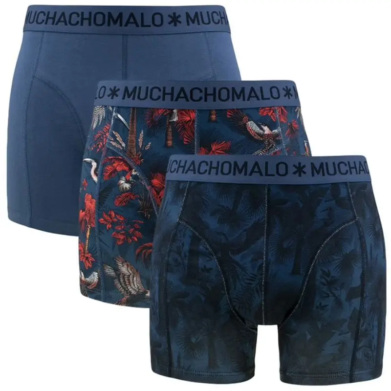 Multicolor 3-pack boxershorts Palm Birds