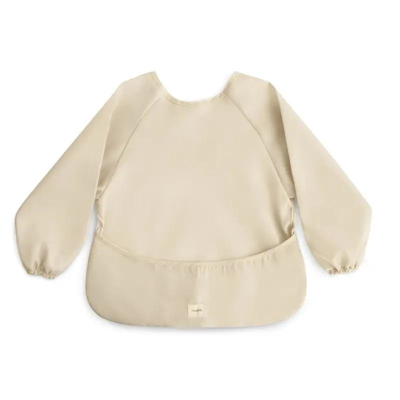 Mushie Long sleeve Bib Fog