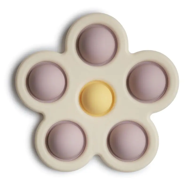 Mushie Press Toy Flower Soft Lilac