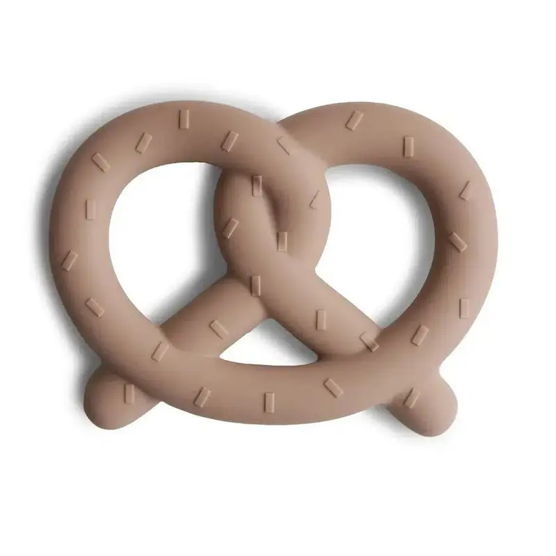 Mushie Pretzel Teether Natural