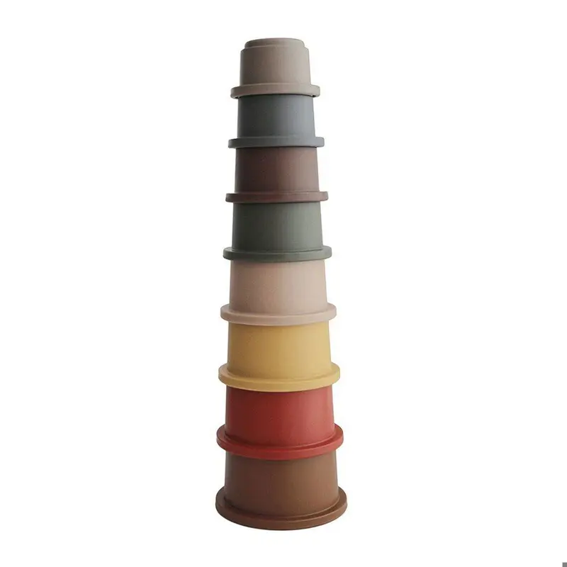 Mushie Stacking Cups Retro