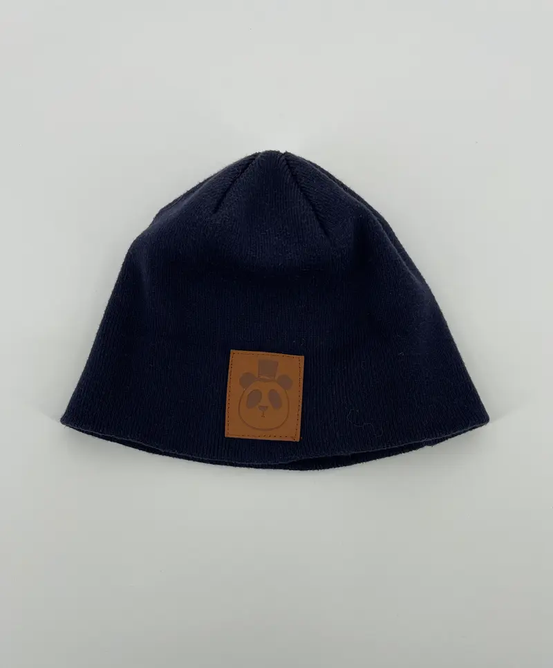 Muts Beanie Rib Donkerblauw Maat 3 - 9 Jaar
