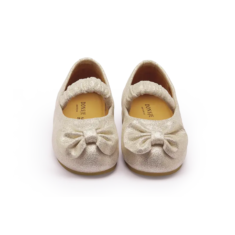Mylah Ballerinas | Silver Metallic Leather