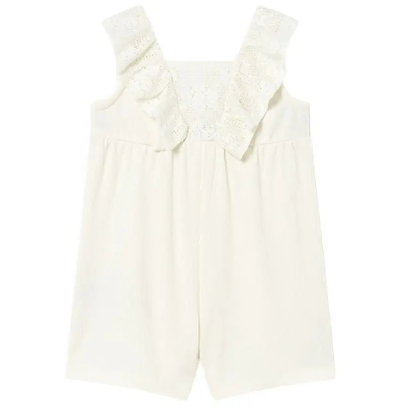 Natural beige lace jumpsuit 1827