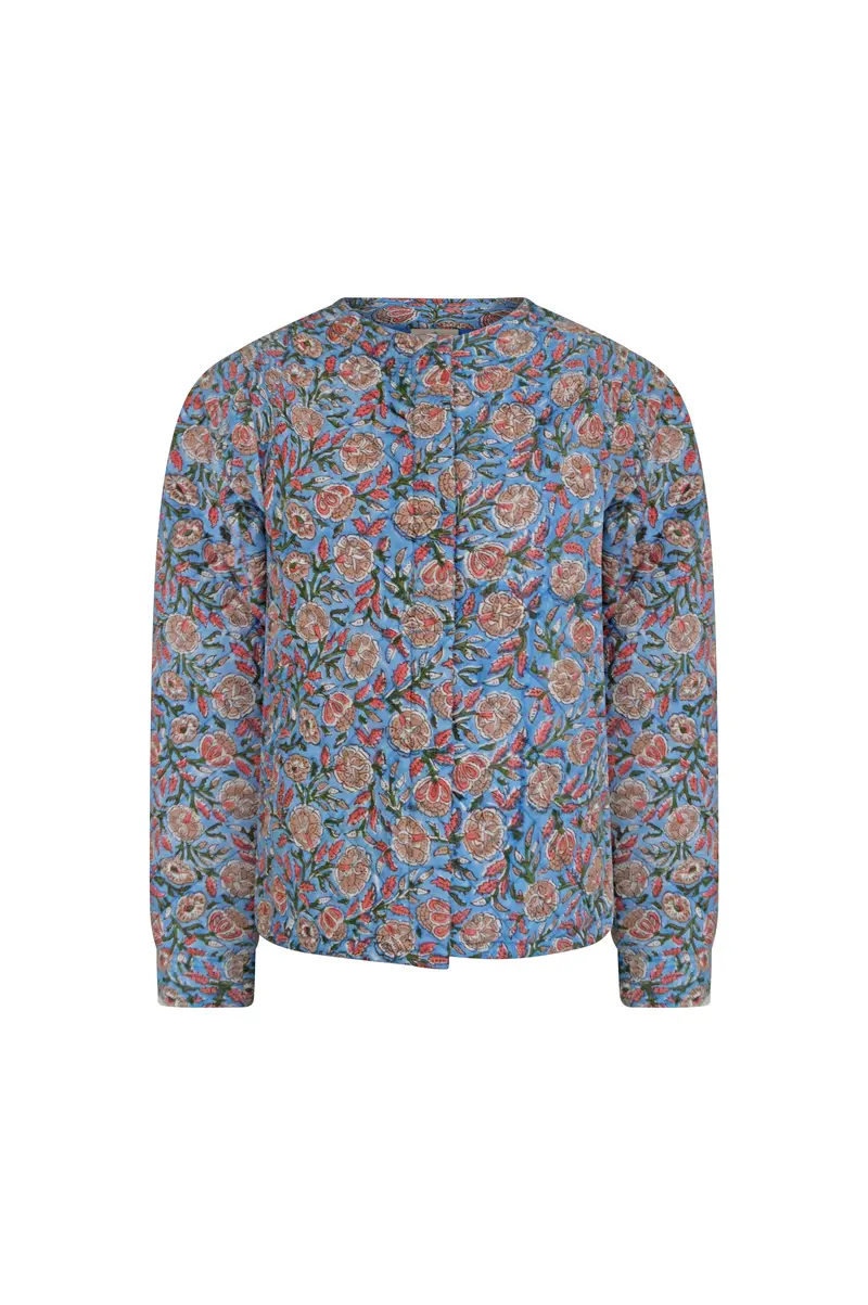 Neelam Quilted Jacket in Sapphire Sky