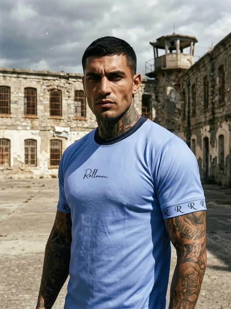 Nero | ROLLEMAN® | T-shirt | Lavendelblauw