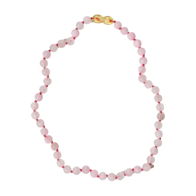 Nirrimis Amber Kids Necklace Rose Quartz