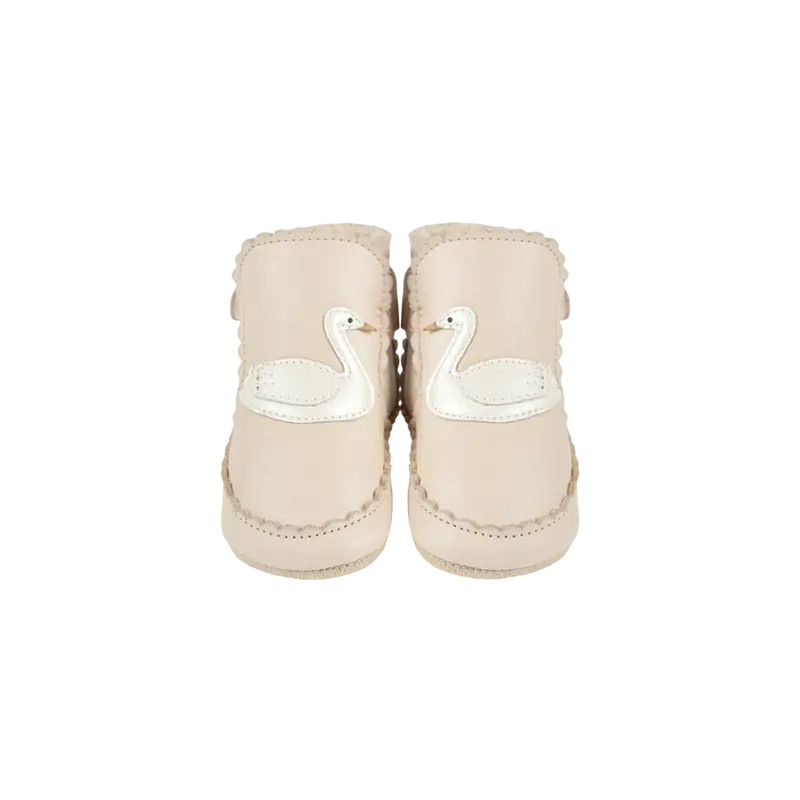 Niv Booties | Swan | Powder Metallic Nubuck