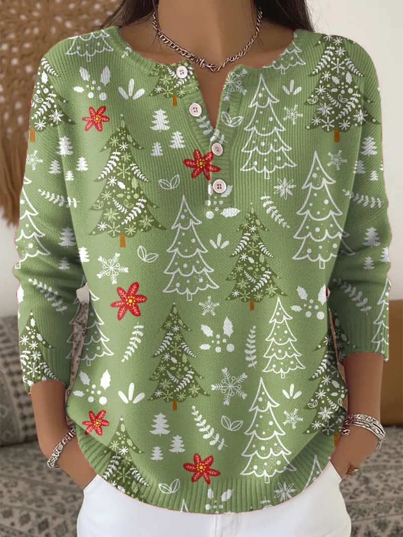 Nocchi – Weihnachts Pullover Mit Knöpfen