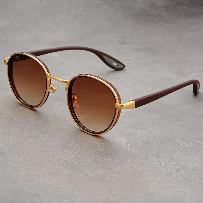 NoirGlow – Luxe Eclipse Rundsonnenbrille