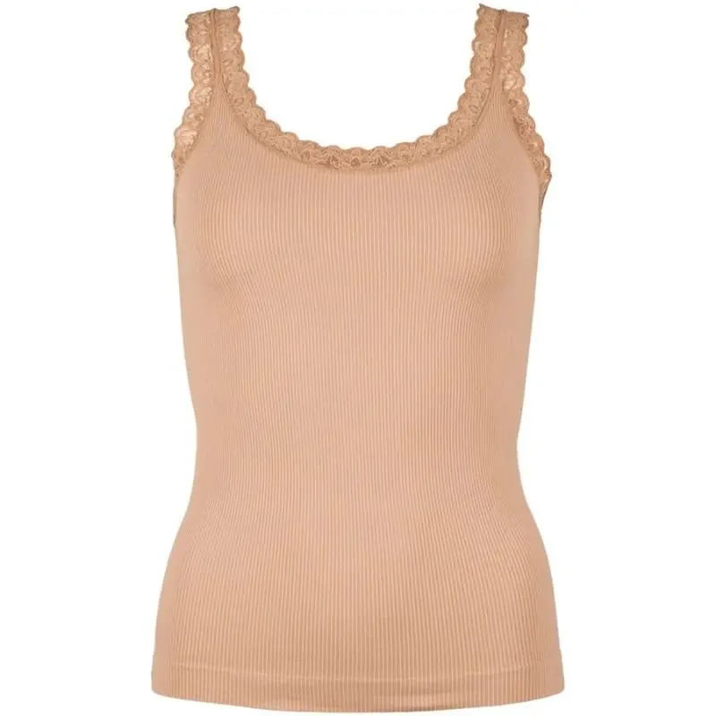 Nuderoze microfiber rib top Frida