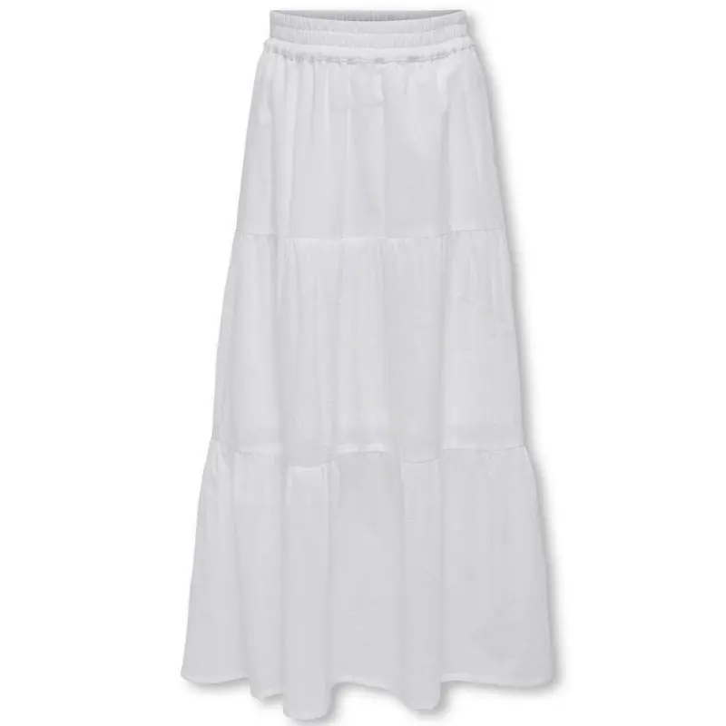 Offwhite lange woven rok Malene