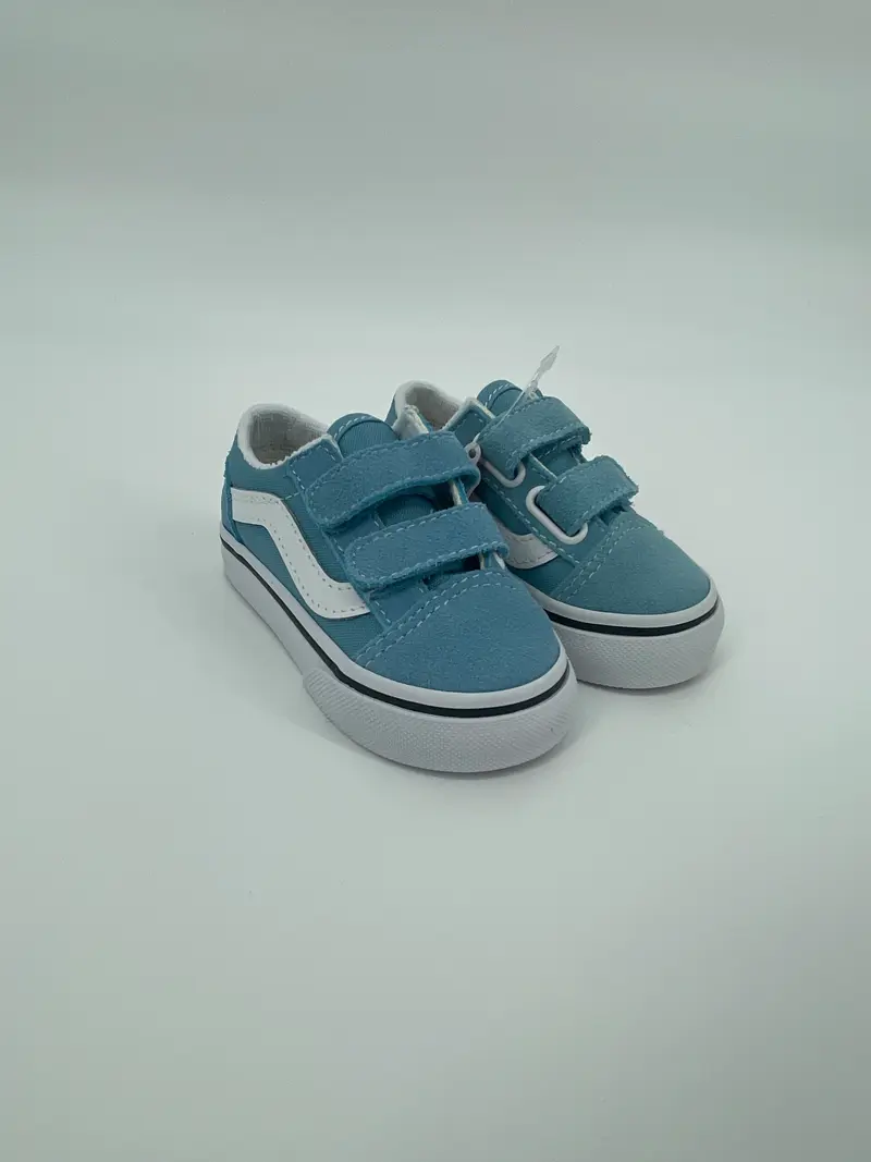 Old Skool V Schoenen Blauw Wit Maat 20