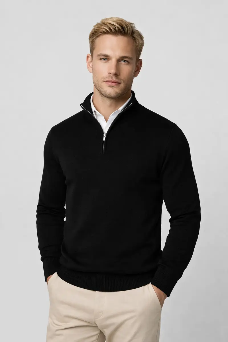 Oliver | Herren Halbzip Strickpullover