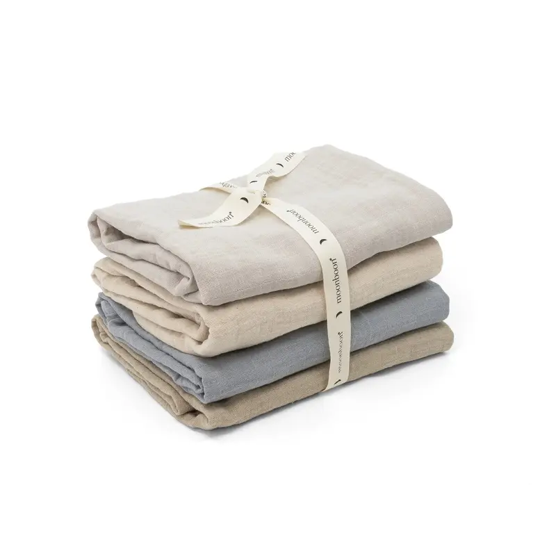 Organic Cotton Muslin Cloths - 4 Pack
