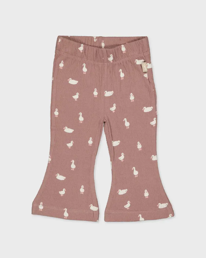Oudroze broek met print | AOP Purple Animal