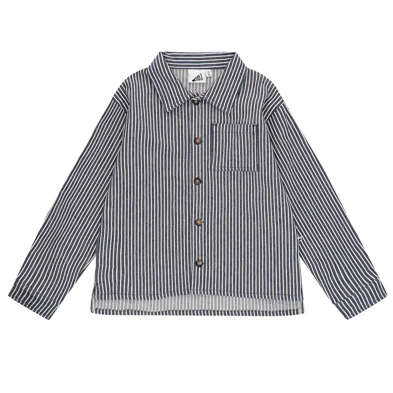 Overshirt Striped Denim