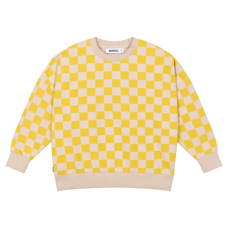 Oversized Sweater Golden Blocks