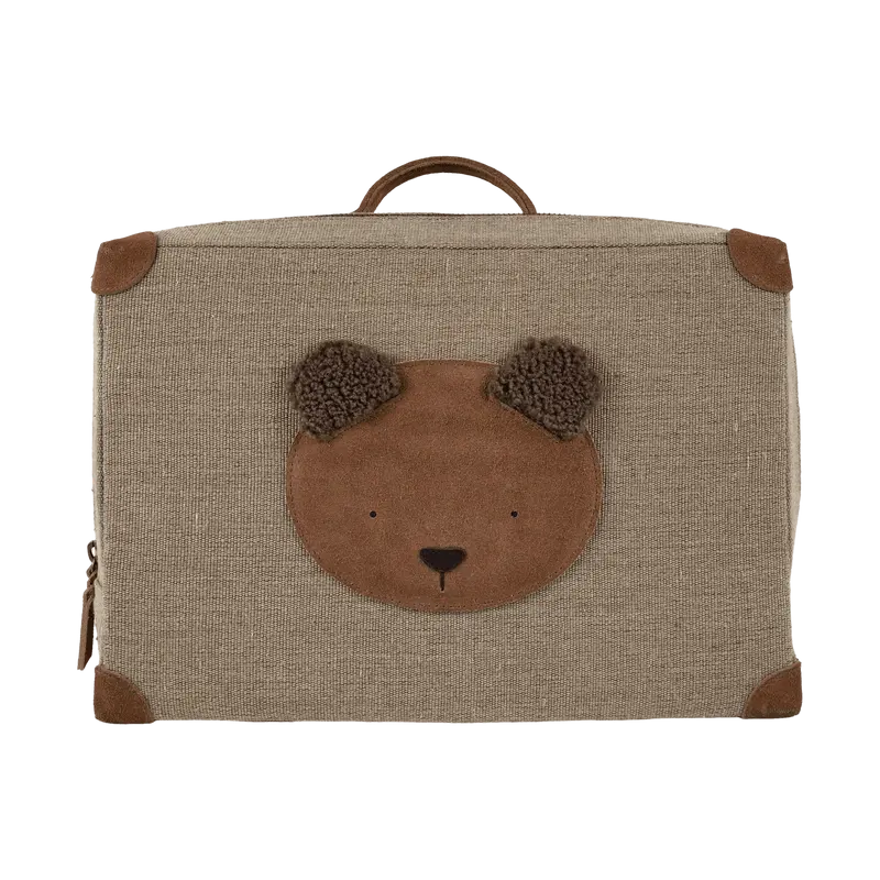 Paaki Backpack | Fluffy Bear | Teddy Brown Suede