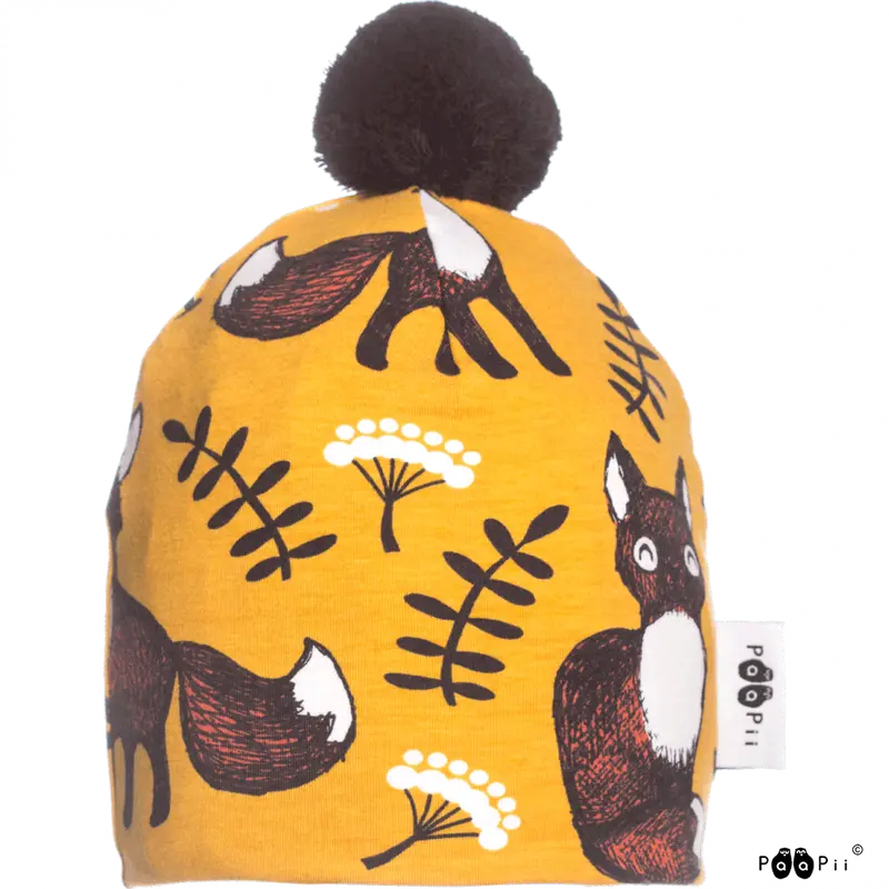 PaaPii - Pompom Beanie Nuuti Ocher
