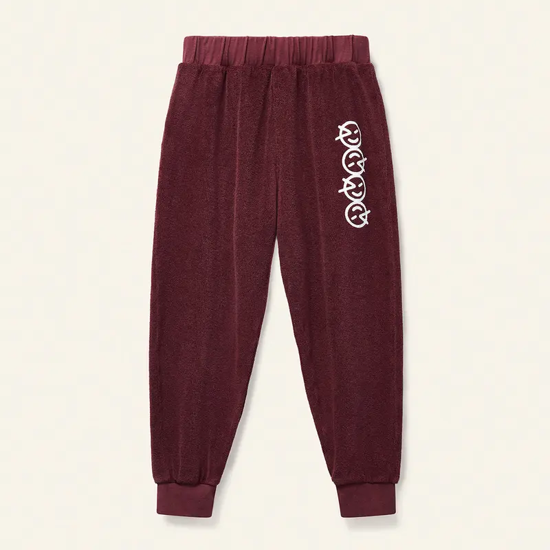 Pant Track Terry Deepest Red