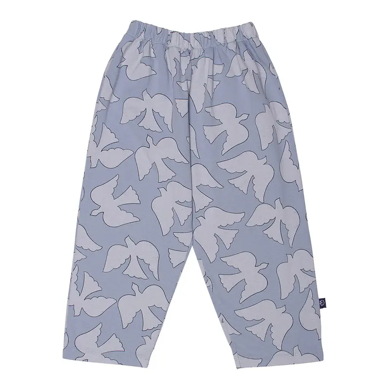 Pant Vela Blue Grey Birds