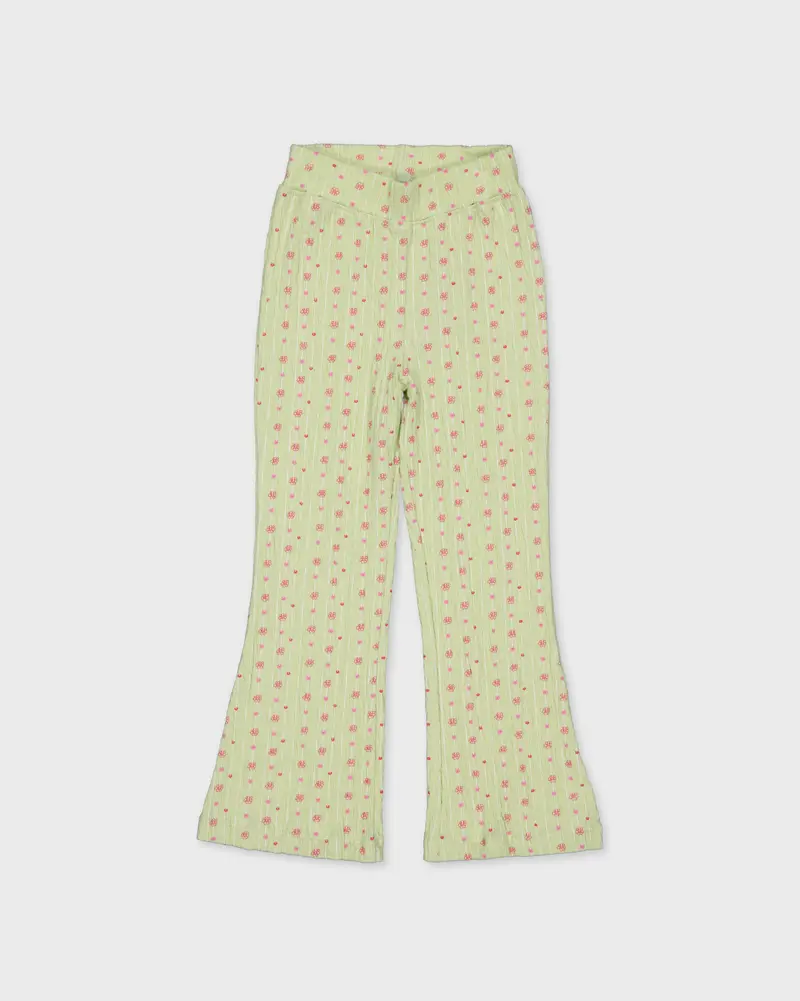 Pants | AOP Green Flower