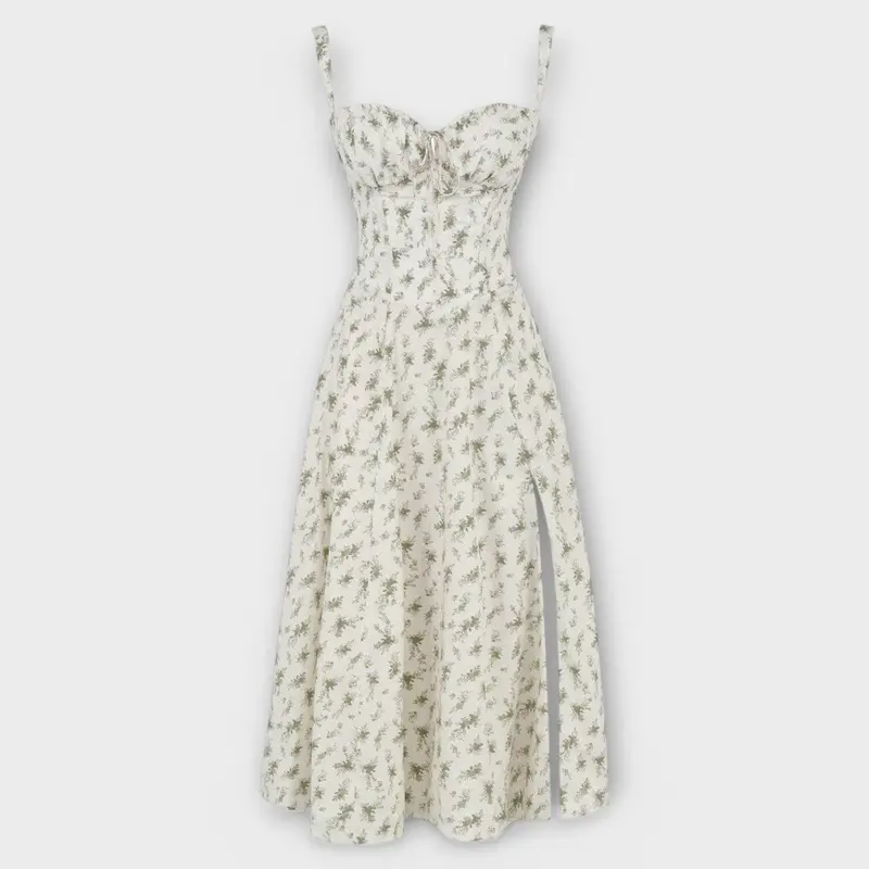 Paula | Exklusives Midi-Kleid mit Korsett