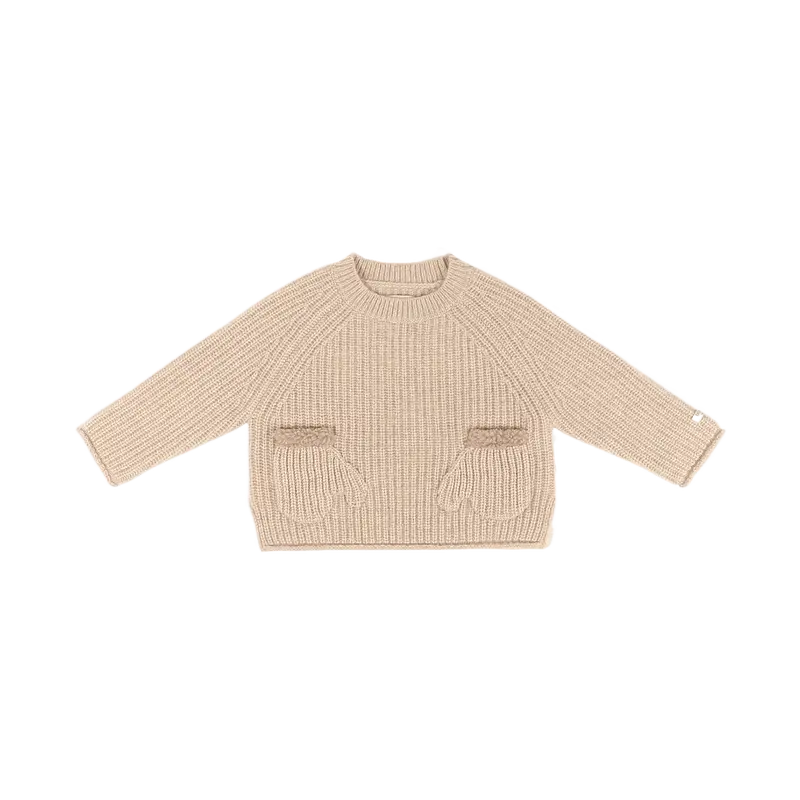 Pawien Merino Wool Sweater | Biscotti Melange
