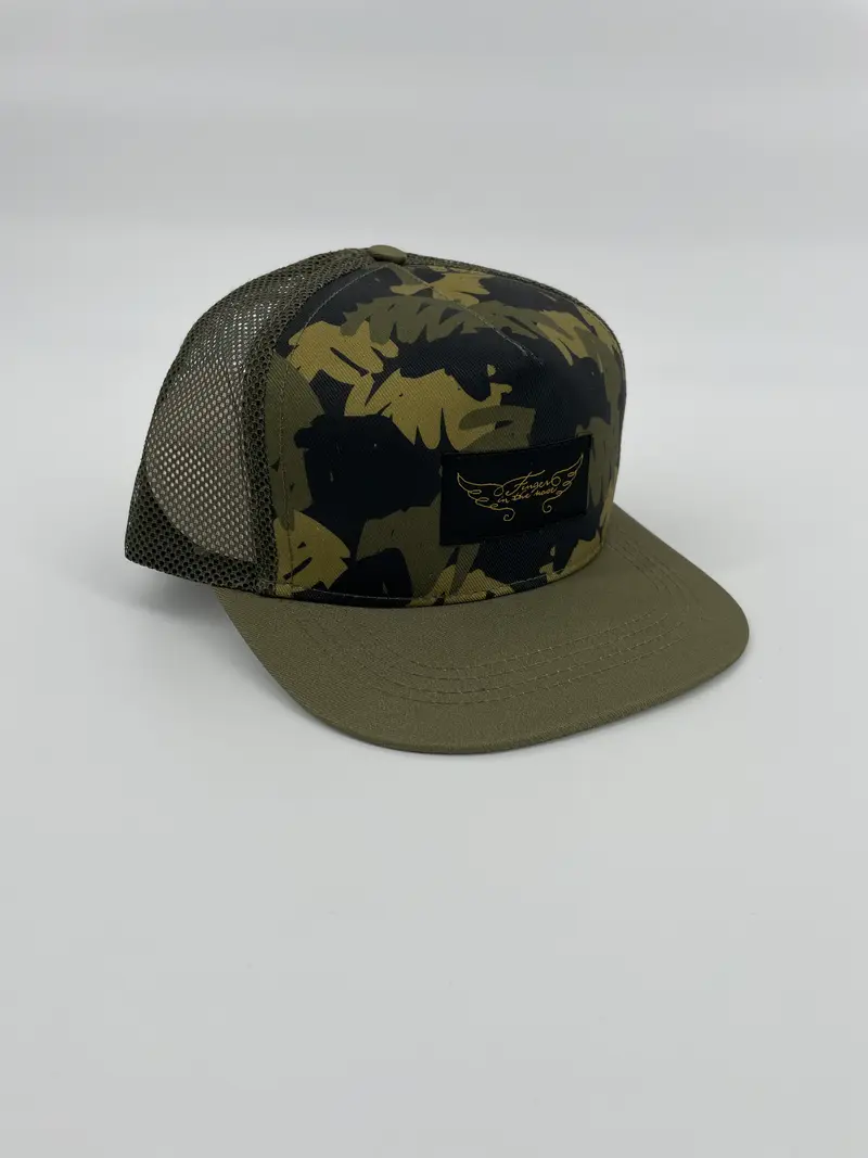 Pet Groen Camouflage Maat 2 - 8 Jaar