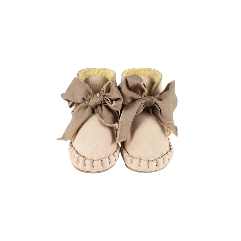 Pina Organza Booties | Powder Nubuck