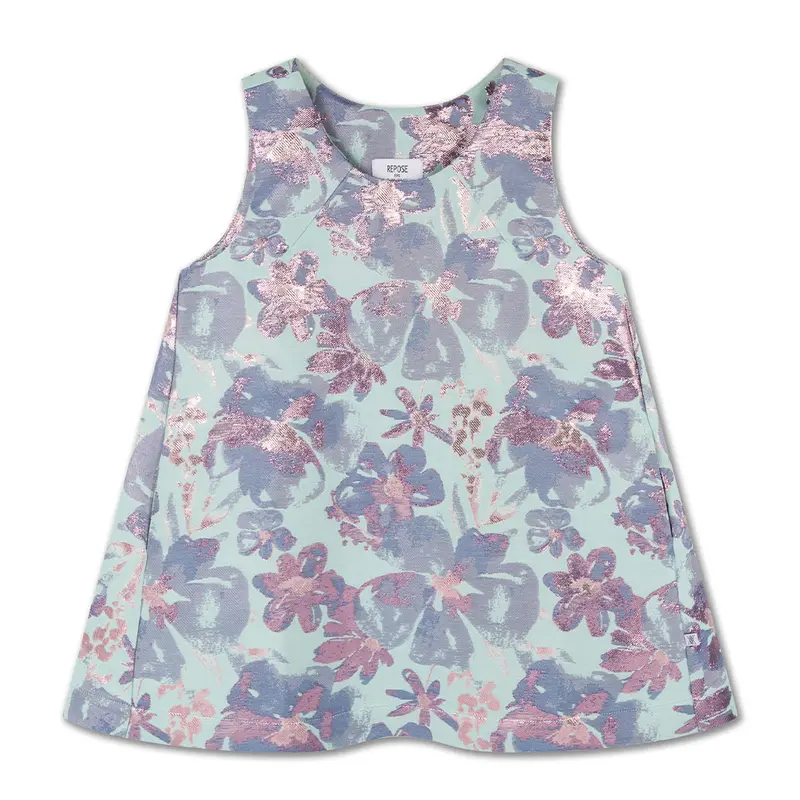 Pinafore Euphoria Sparkle Aqua Flower