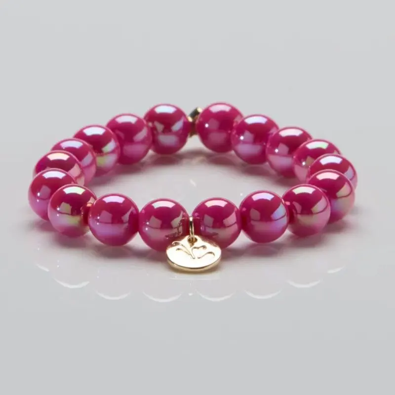 Pink Mirage parelarmband 10mm